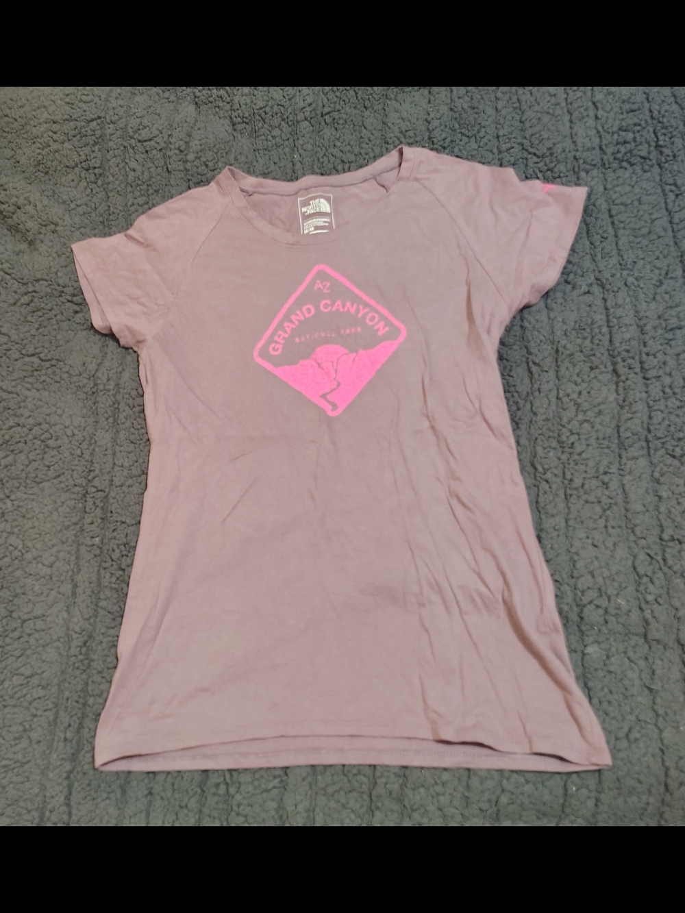 The North Face Womens Mauve Tee with Pink Grand Canyon Graphic